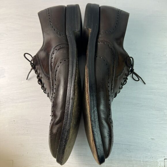 Vintage Allen Edmonds Boulevard Wingtip Shoes Size 10.5 B 6375 Brown USA main image 14